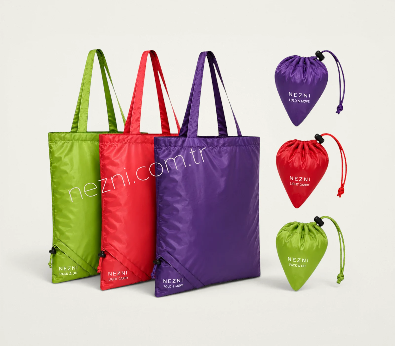 FLD-01 Katlanabilir Polyester Çilek Çanta