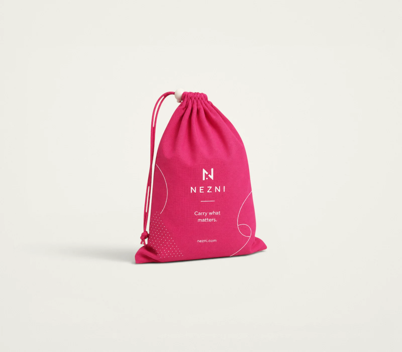 KS-04 Pembe Koton Büzgülü Kese